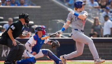 Owen Caissie makes MLB debut in another tough loss