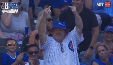 Cubs fan makes broadcast regret showing him