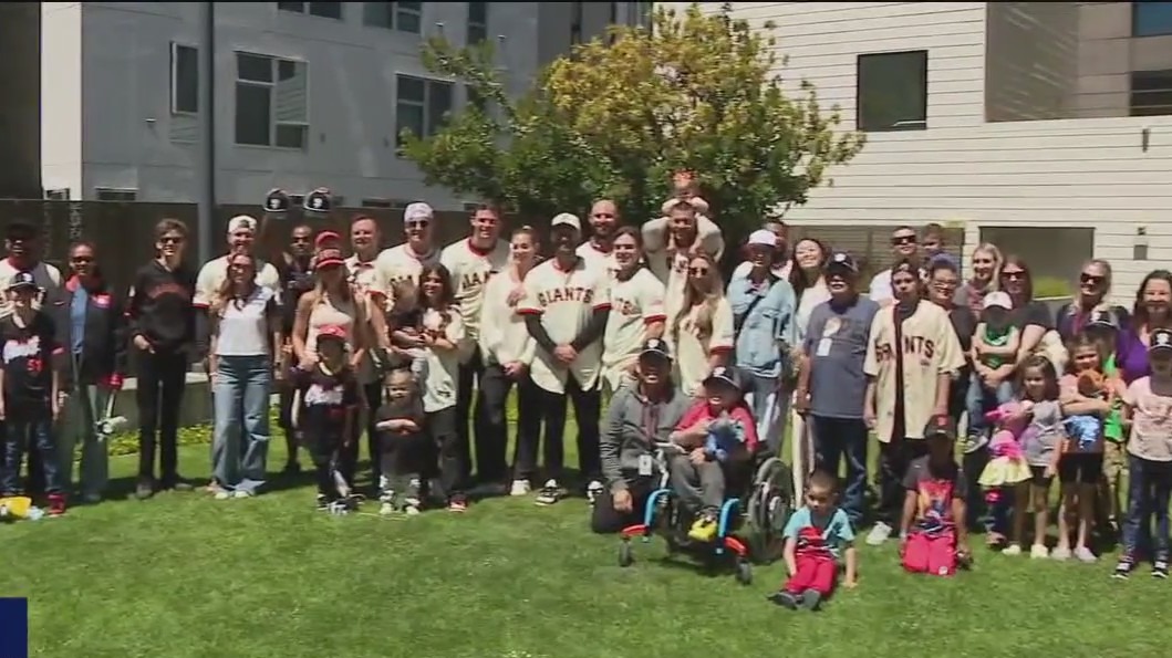 SF Giants bring big leaguers with big hearts to play ball with pediatric patients at Family House