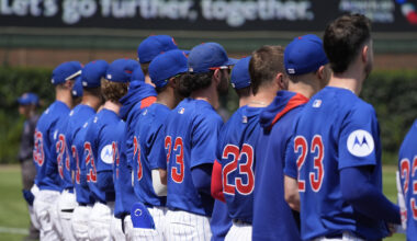 Cubs' moving Ryne Sandberg tribute makes its mark at Wrigley Field