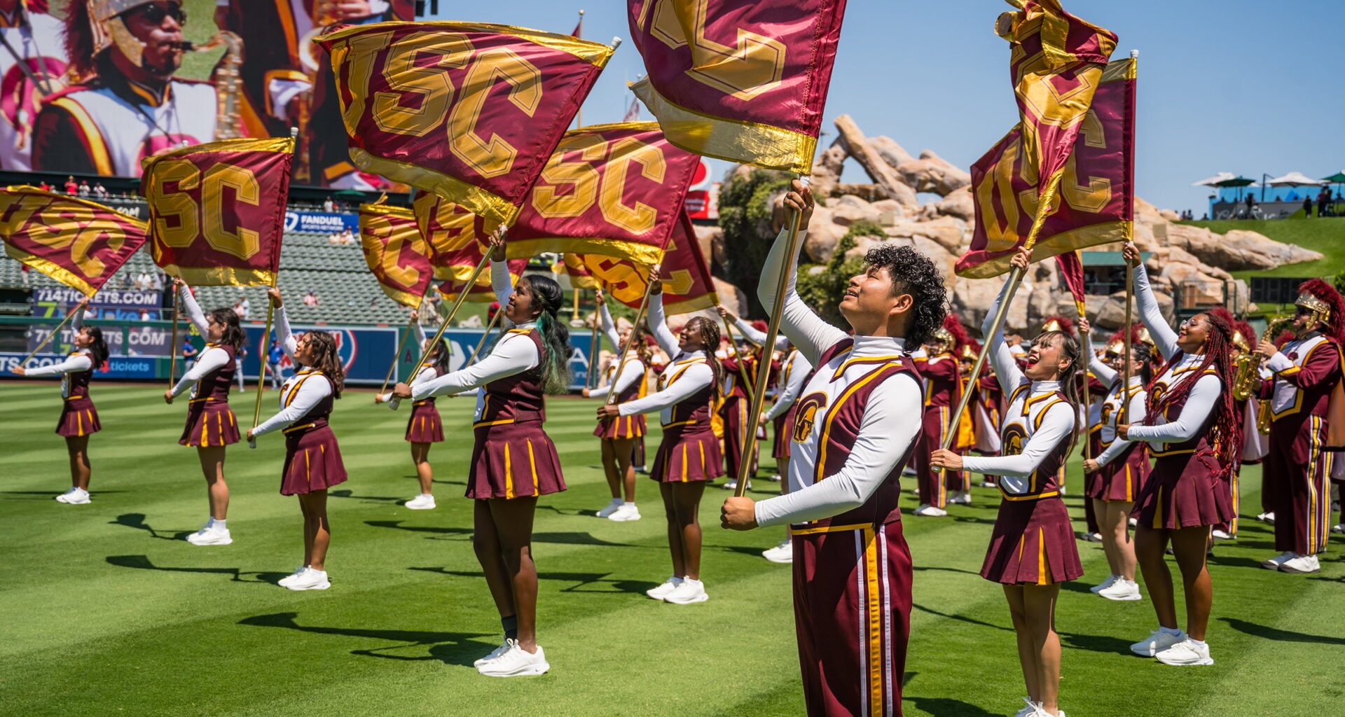 Angel Stadium comes alive with the Spirit of Troy