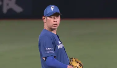 Hokkaido Nippon-Ham Fighters pitcher Takayuki Kato © Pacific League TV