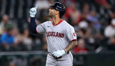 Brayan Rocchio playing with his hair on fire: Guardians breakfast today