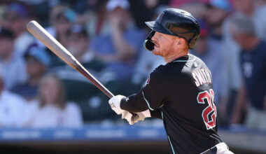 Pavin Smith #26 of the Arizona Diamondbacks...