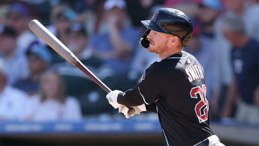 Pavin Smith #26 of the Arizona Diamondbacks...