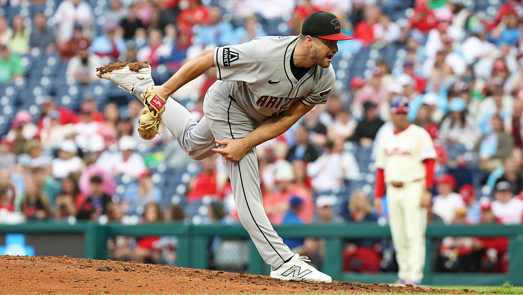 Jalen Beeks #68 of the Arizona Diamondbacks...
