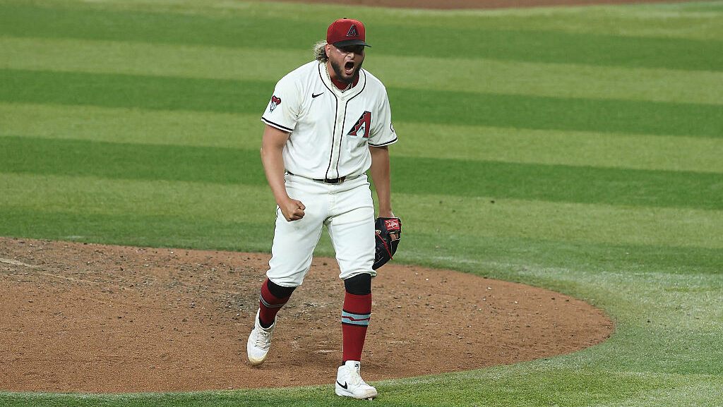 Relief pitcher Juan Morillo #67 of the Arizona Diamondbacks...