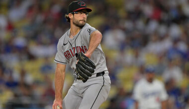 Zac Gallen #23 of the Arizona Diamondbacks...