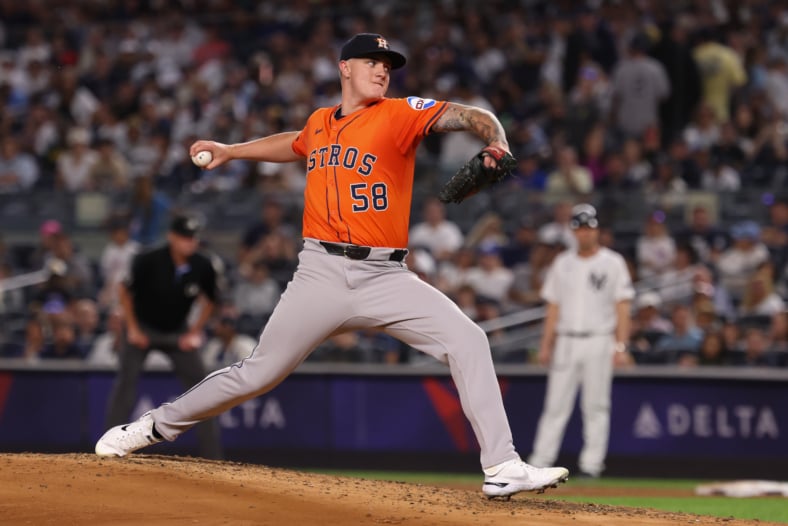 Houston Astros pitcher Hunter Brown