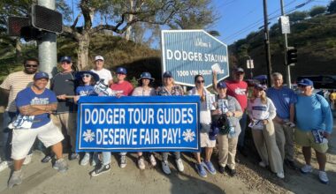 Dodgers Stadium Tour Guides Leaflet Padres Game