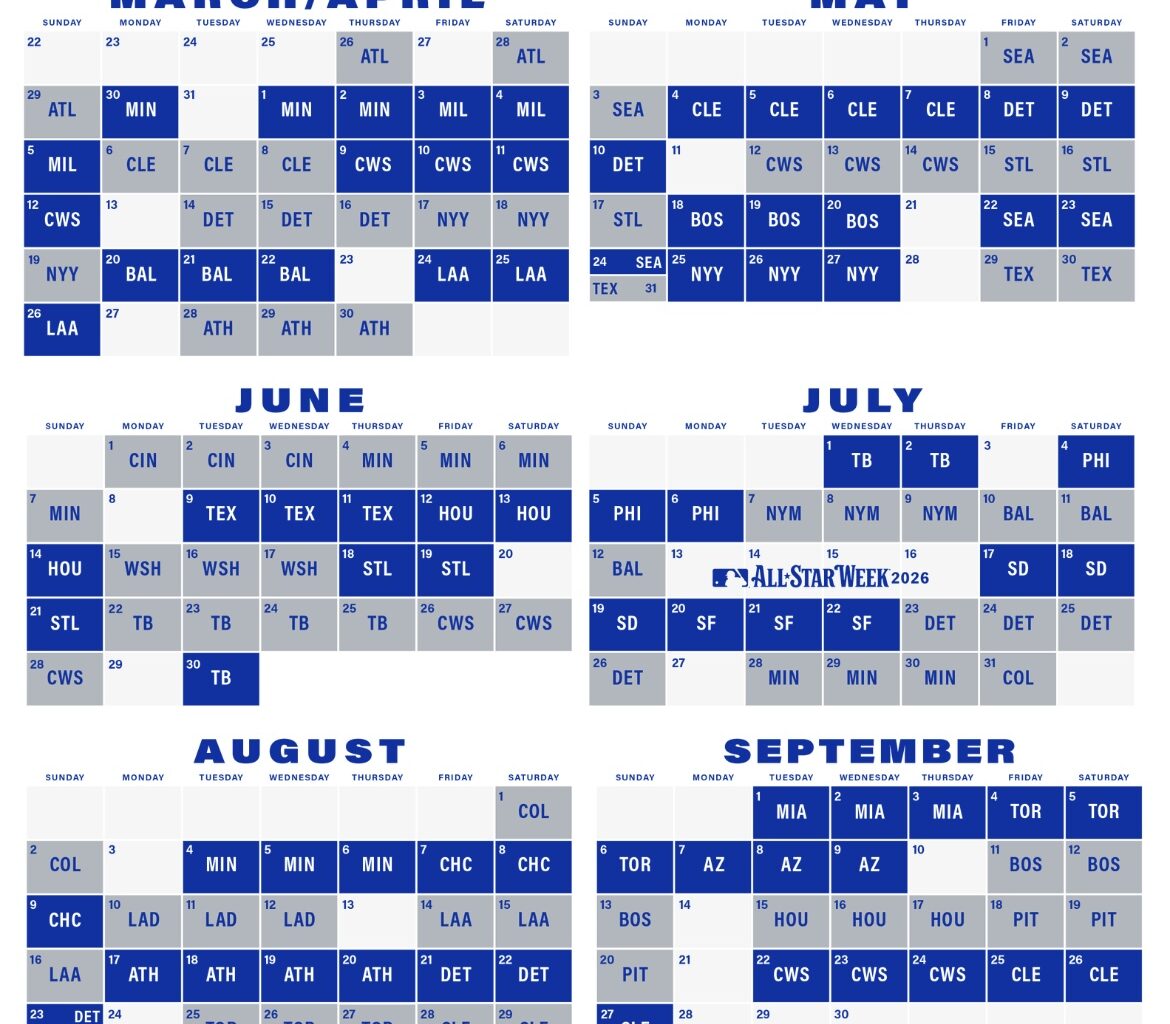 Royals Release 2026 Regular Season Schedule