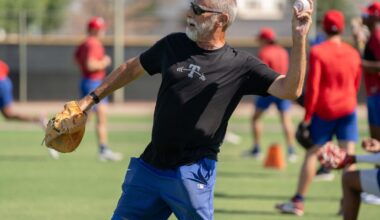 See photos of Keith Comstock's unique Rangers pitcher development program in Surprise, Az.