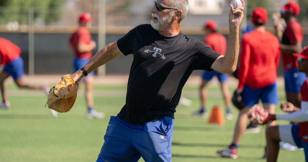 See photos of Keith Comstock's unique Rangers pitcher development program in Surprise, Az.