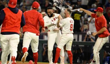 Angels walk off Dodgers in 10th inning as NL West lead evaporates – Daily Breeze