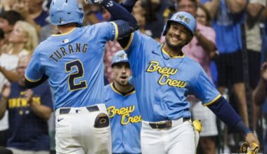 New York Mets at Milwaukee Brewers at American Family Field in Milwaukee