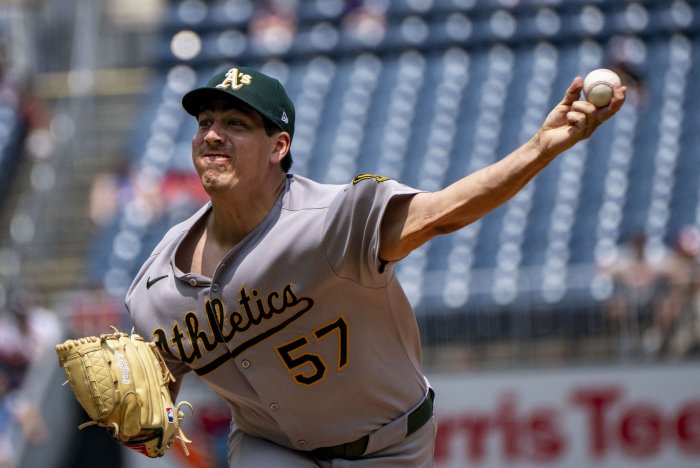 In photos: MLB: Athletics shut out Washington Nationals - All Photos - upi.com