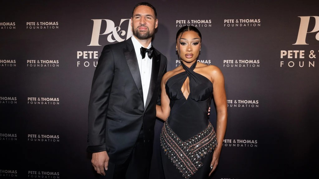 Klay Thompson Brings Megan Thee Stallion To Sandlot Baseball Game