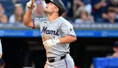 Jakob Marsee is off to an impressive start in 1st major league action with the Miami Marlins