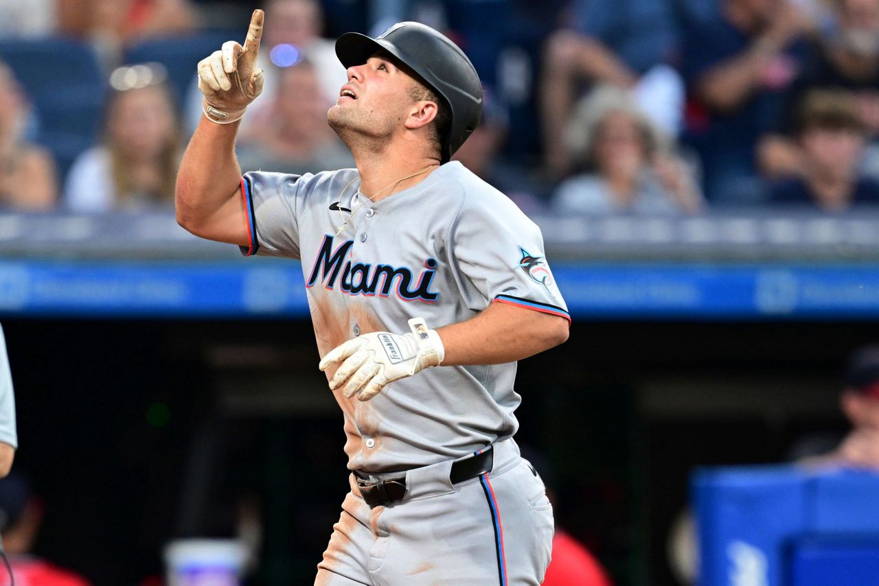 Jakob Marsee is off to an impressive start in 1st major league action with the Miami Marlins