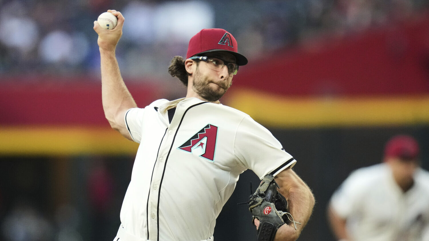 Arizona Diamondbacks starting pitcher Zac Gallen...