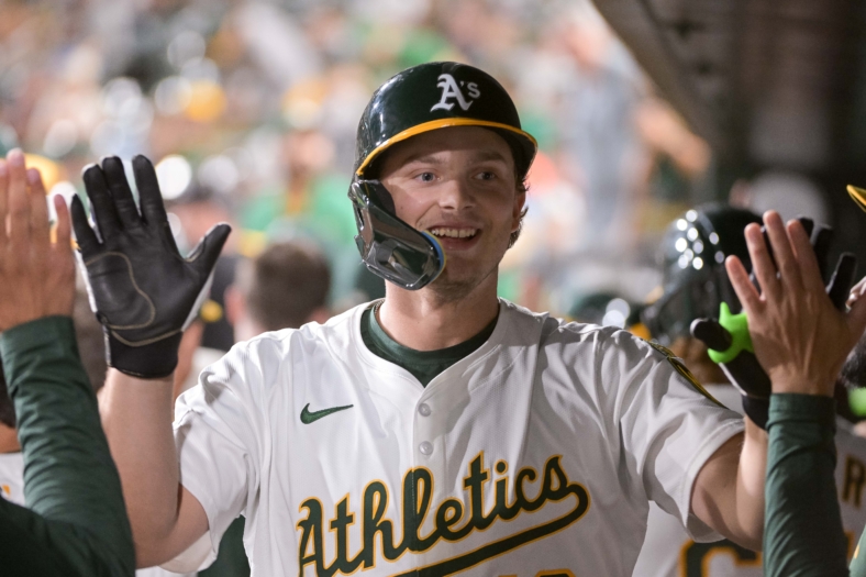 Athletics first baseman Nick Kurtz