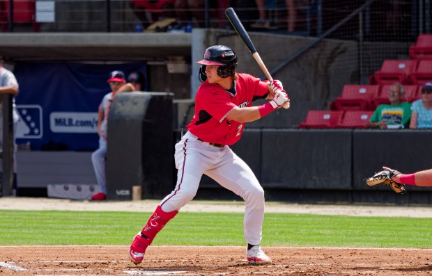 Carolina Mudcats second baseman Josh Adamczewski 
