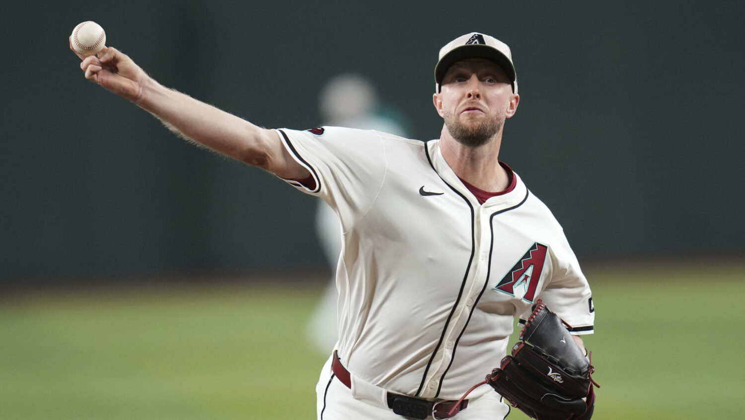 Arizona Diamondbacks starting pitcher Merrill Kelly...