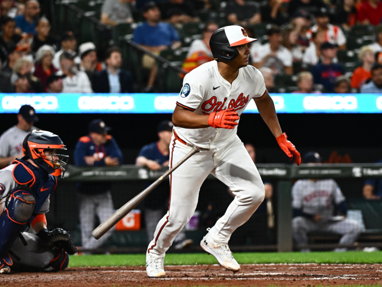 Baltimore Orioles catcher Samuel Basallo