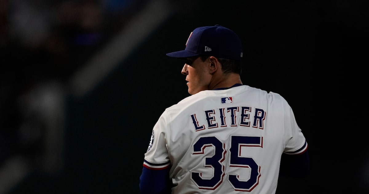 Jack Leiter produced a career-best masterclass start when the Rangers needed it most