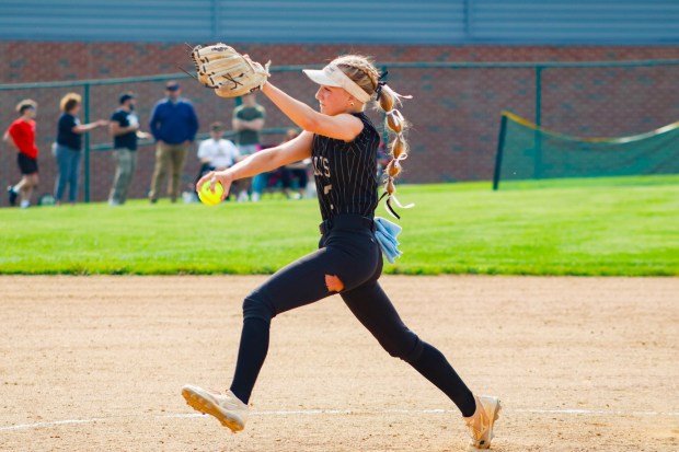 Panther's pitcher Gretchan Hiley, as seen here, pitched against Northwestern Lehigh in the first round of the Pennsylvania Interscholastic Athletic Association, Inc. Championships. (Oliver Lois Economidis/The Morning Call)