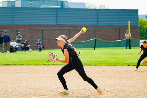 Panther's pitcher Gretchan Hiley, as seen here, pitched against Northwestern Lehigh in the first round of the Pennsylvania Interscholastic Athletic Association, Inc. Championships. (Oliver Lois Economidis/The Morning Call)