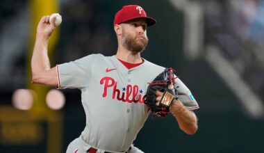 Phillies righthander Zack Wheeler was 10-5 with a 2.71 ERA in 24 starts this season before being sidelined by a blood clot in his throwing arm.