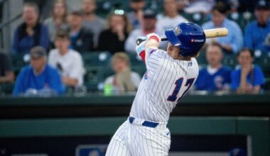 The Cubs could use a shakeup by calling up a top prospect, either Owen Caissie (pictured) or Moises Ballesteros.