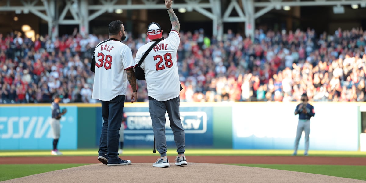 Lorain officers shot in line of duty honored at Guardians game