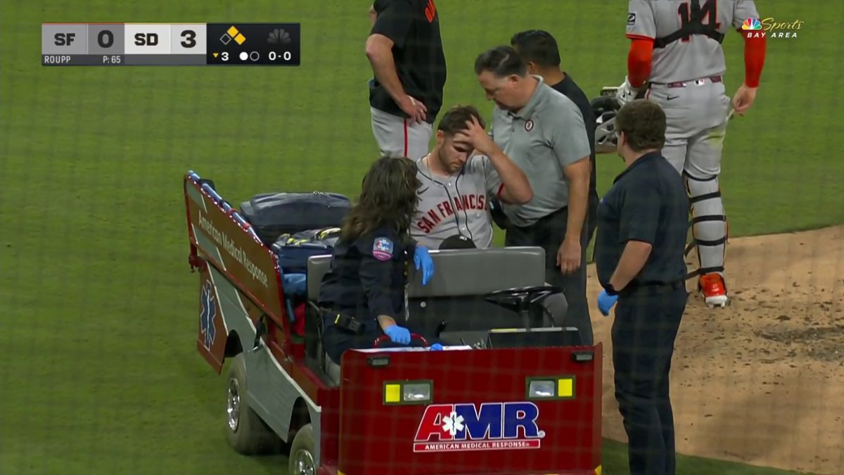Giants’ Landen Roupp injures leg vs. Padres, carted off field – NBC Sports Bay Area & California