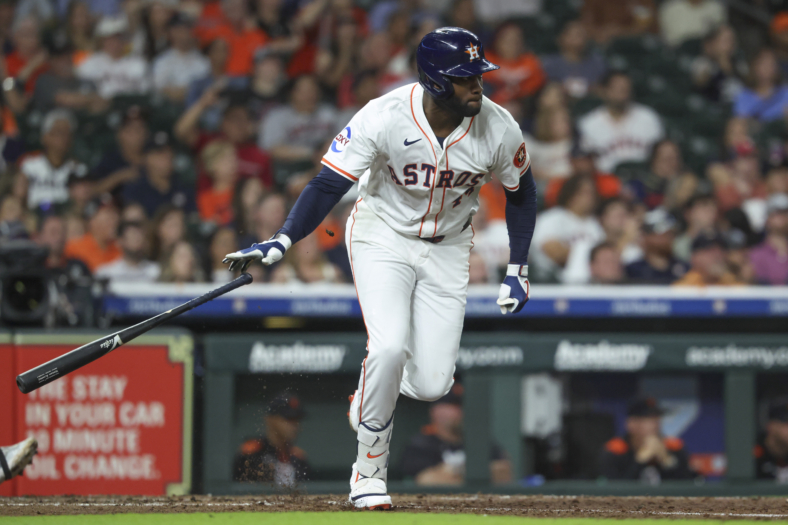 Houston Astros designated hitter Yordan Alvarez
