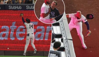 Yankees lose Amed Rosario to IL after he crashes into outfield wall