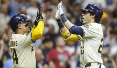 Brewers cruise to victory; one win away from free burgers
