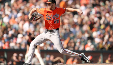 Rogers rations Giants to one run, Basallo hits first major league homer in Orioles' 11-1 win (updated)