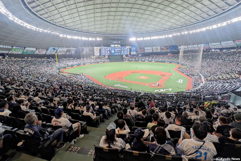 Seibu home stadium, the Belluna Dome (C) Kyodo News