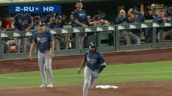 Lowe, Caminero hit 2-run homers in the Rays' 8-2 victory over the Athletics