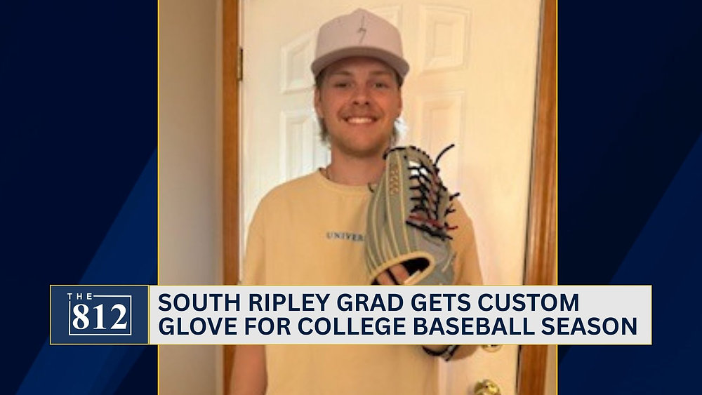South Ripley grad gets custom glove ahead of college baseball season