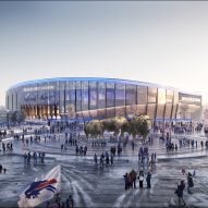 Exterior of Buffalo Bills stadium by Populous