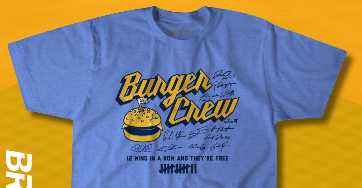 New Brewers’ “Burger Crew” shirt from Breaking T