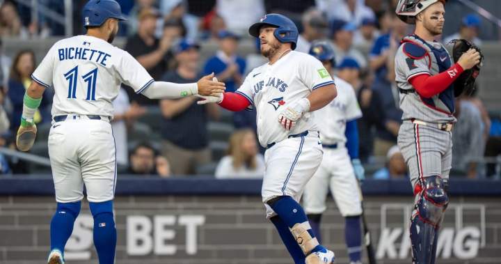 Jays open homestand with 10-4 rout of Twins