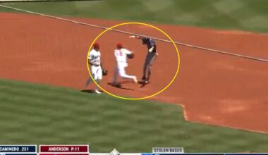 Chandler Simpson avoids tag with slick move against Angels