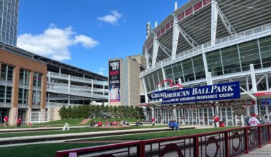 Great Amercian Ball Park, home to the Cincinnati Reds, in Cincinnati, Ohio on Wednesday, April 24, 2024. (Spectrum News 1 File Photo)