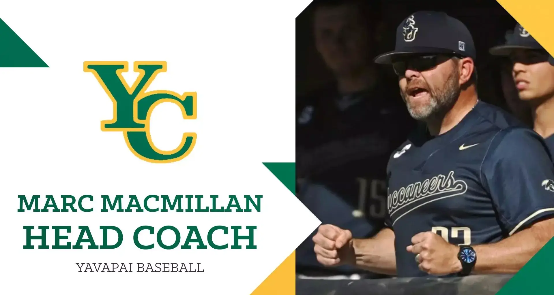 Coach Marc MacMillan of YC baseball