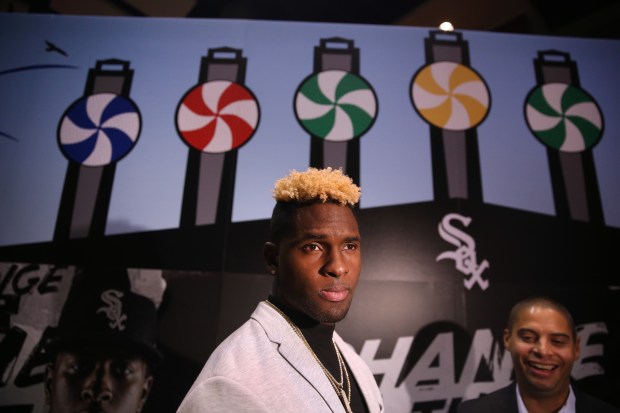 Then-White Sox prospect Luis Robert at SoxFest at McCormick Place...