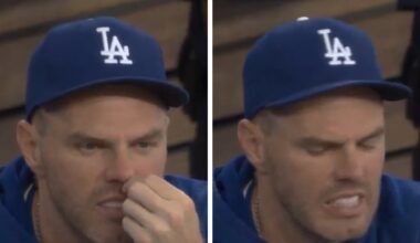 Freddie Freeman Caught On Dodgers Broadcast Ripping Out Nose Hair